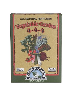 Down To Earth Vegetable Garden Natural Fertilizer 4-4-4, 5 Pound